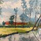 Huile sur panneau vintage