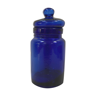 Vintage cobalt blue glass jar