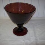 Mouth-blown bubble glass cup