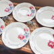 Lot of 6 dessert plates "boulogne" Digoin Sarreguemines