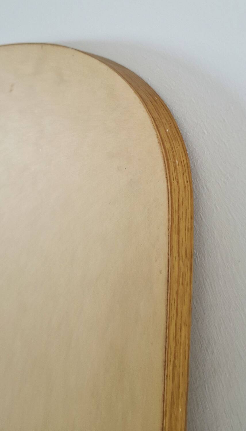 Scandinavian vintage wooden mirror