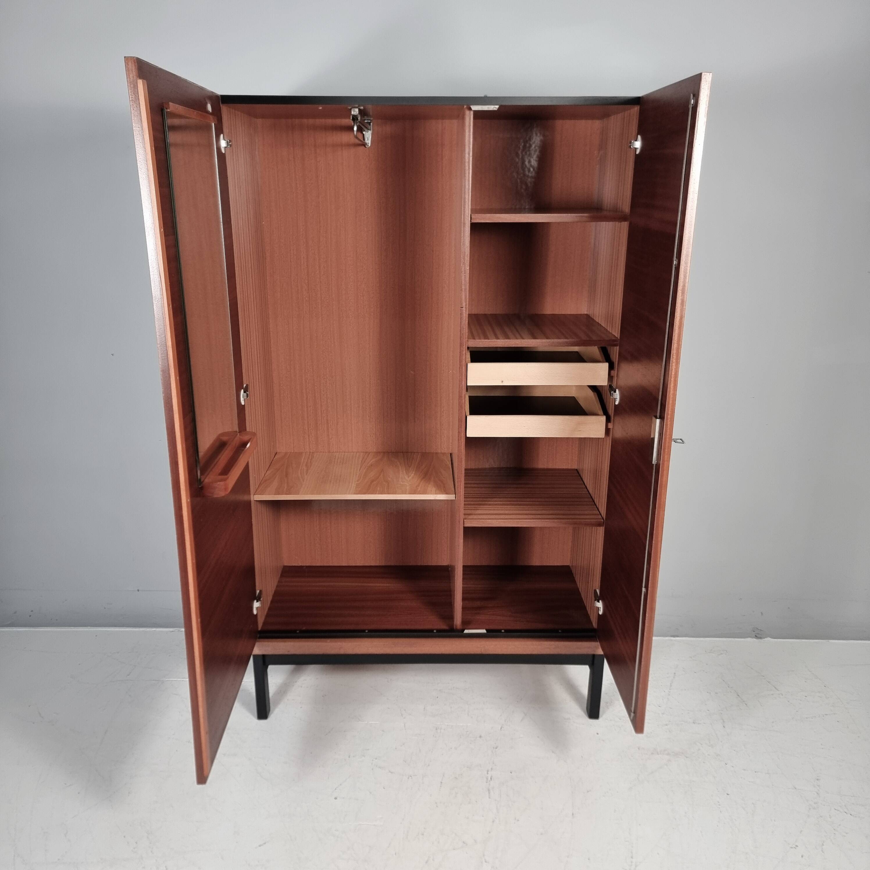 Vintage Wardrobe in Beech, 1970s