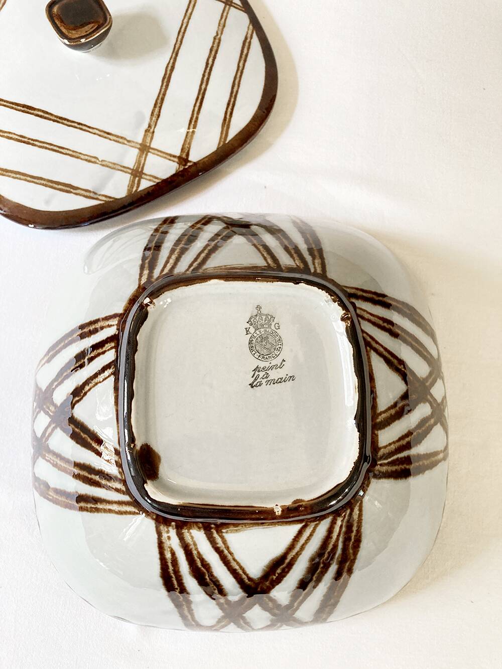 Ceramic vegetable dish from Lunéville-Badonviller