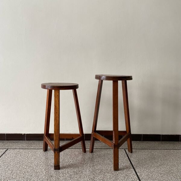 Tabouret haut, sellette x2