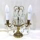 Girandole in bronze and crystal