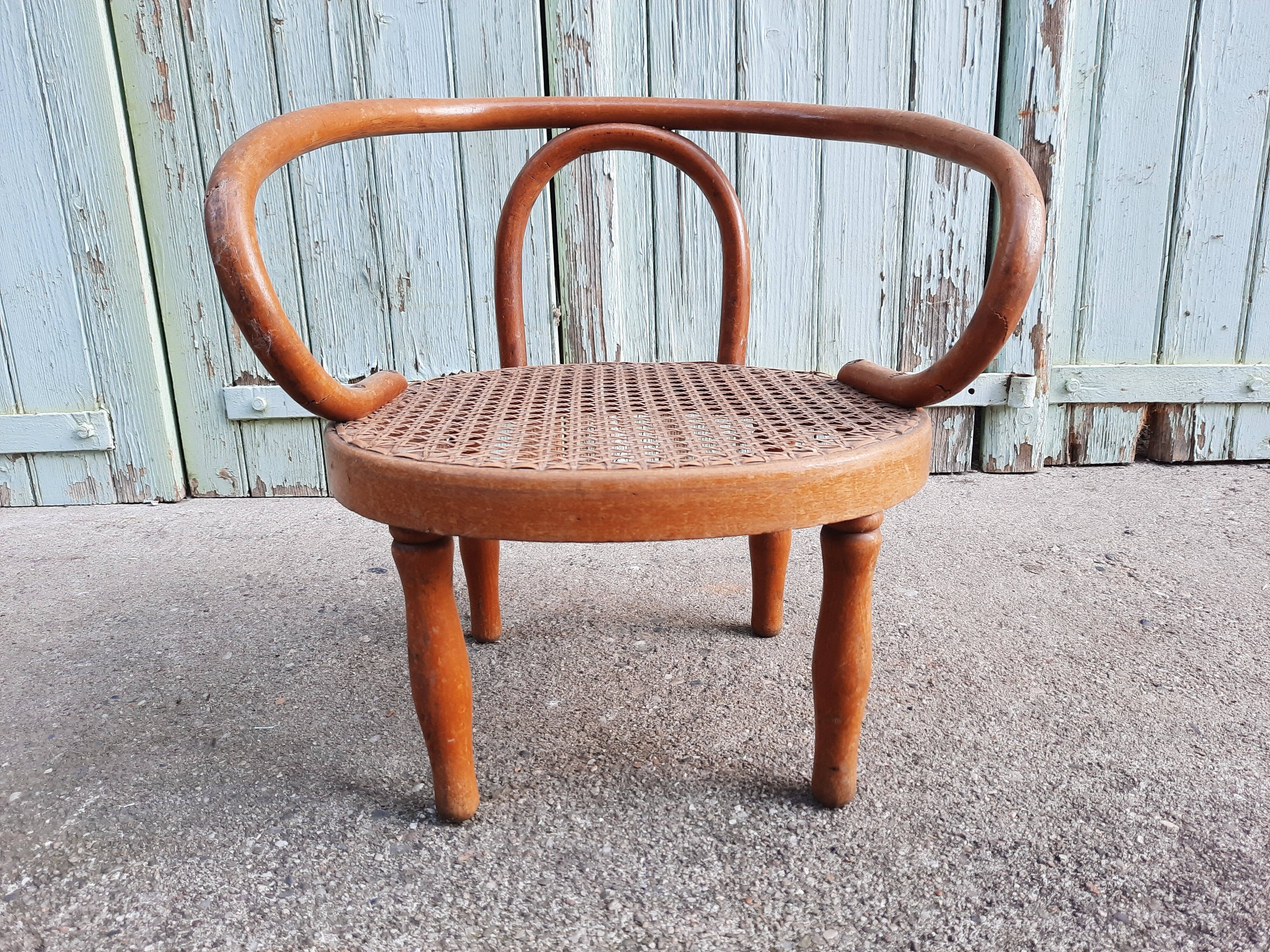 Small cane chair