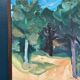 Original Swedish Oil On Canvas – “Gläntan” By Asta Fagerlund – Dated 1987 – Vintage & Framed – 48.5 × 43.5 Cm (19.1" × 17.1")