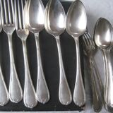 Christofle twelve large covers, model ribbons