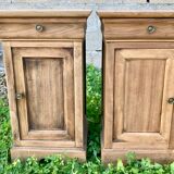 Bedside tables made of natural wood