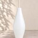 Suspension vintage en opaline blanche – années 60/70