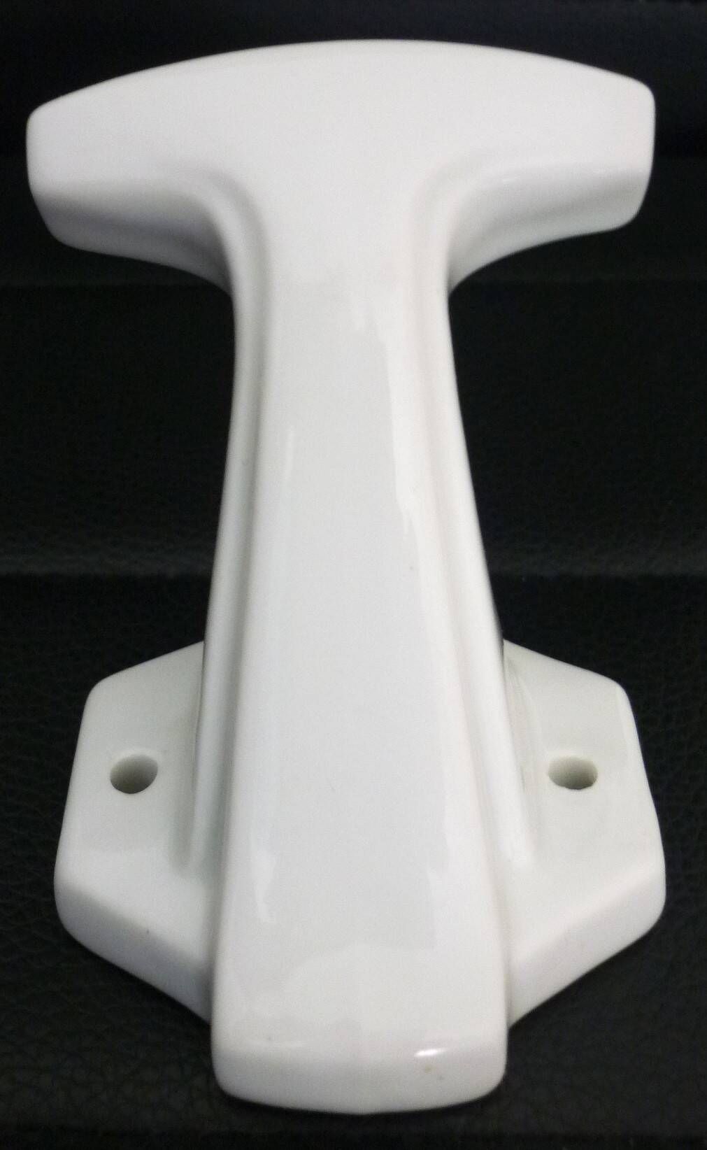 Set of 4 coat hooks, antique porcelain coat rack, art deco circa 1920
