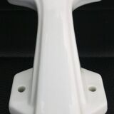 Set of 4 coat hooks, antique porcelain coat rack, art deco circa 1920