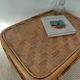 Vintage coffee table / side table in rattan and bamboo – 1960s