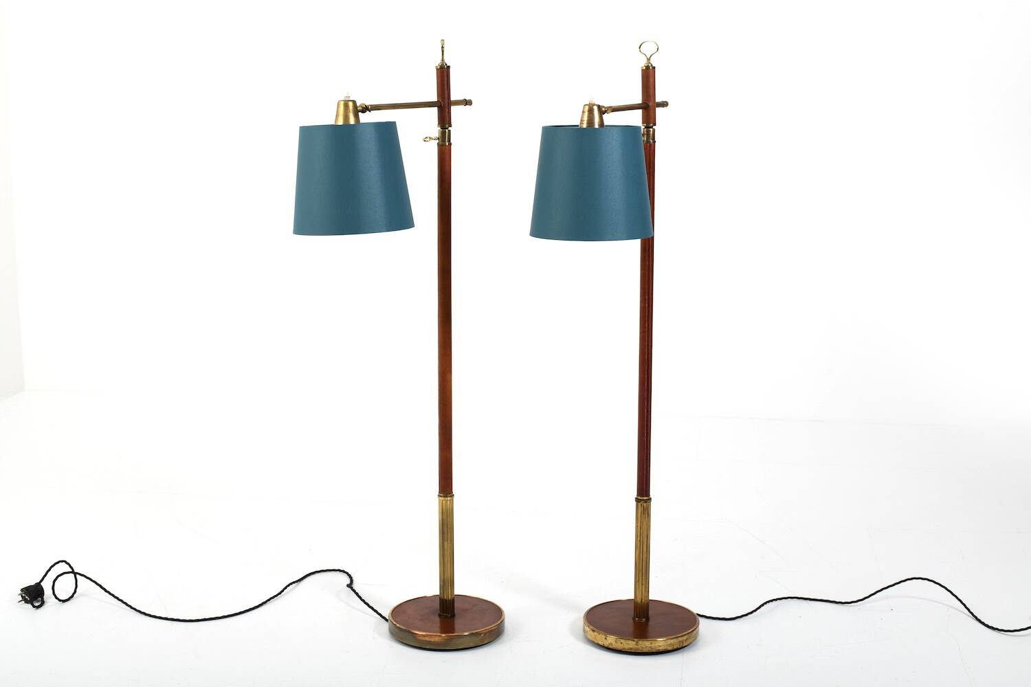 Pair of 1940s-50s Floorlamps by Lysberg, Hansen & Terp.