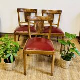 Set of 3 Art Deco chairs - 483004