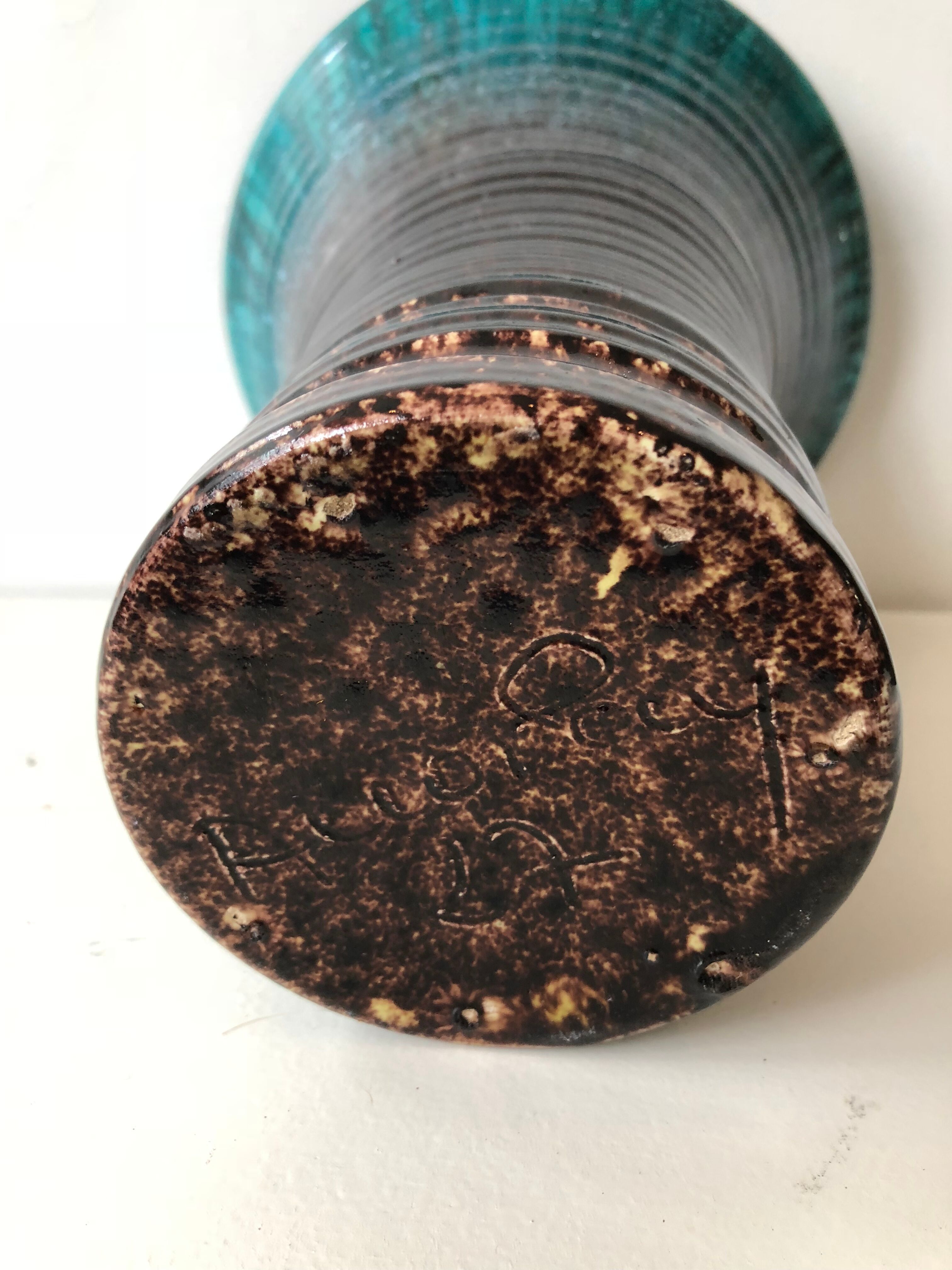 Accolay enameled ceramic vase