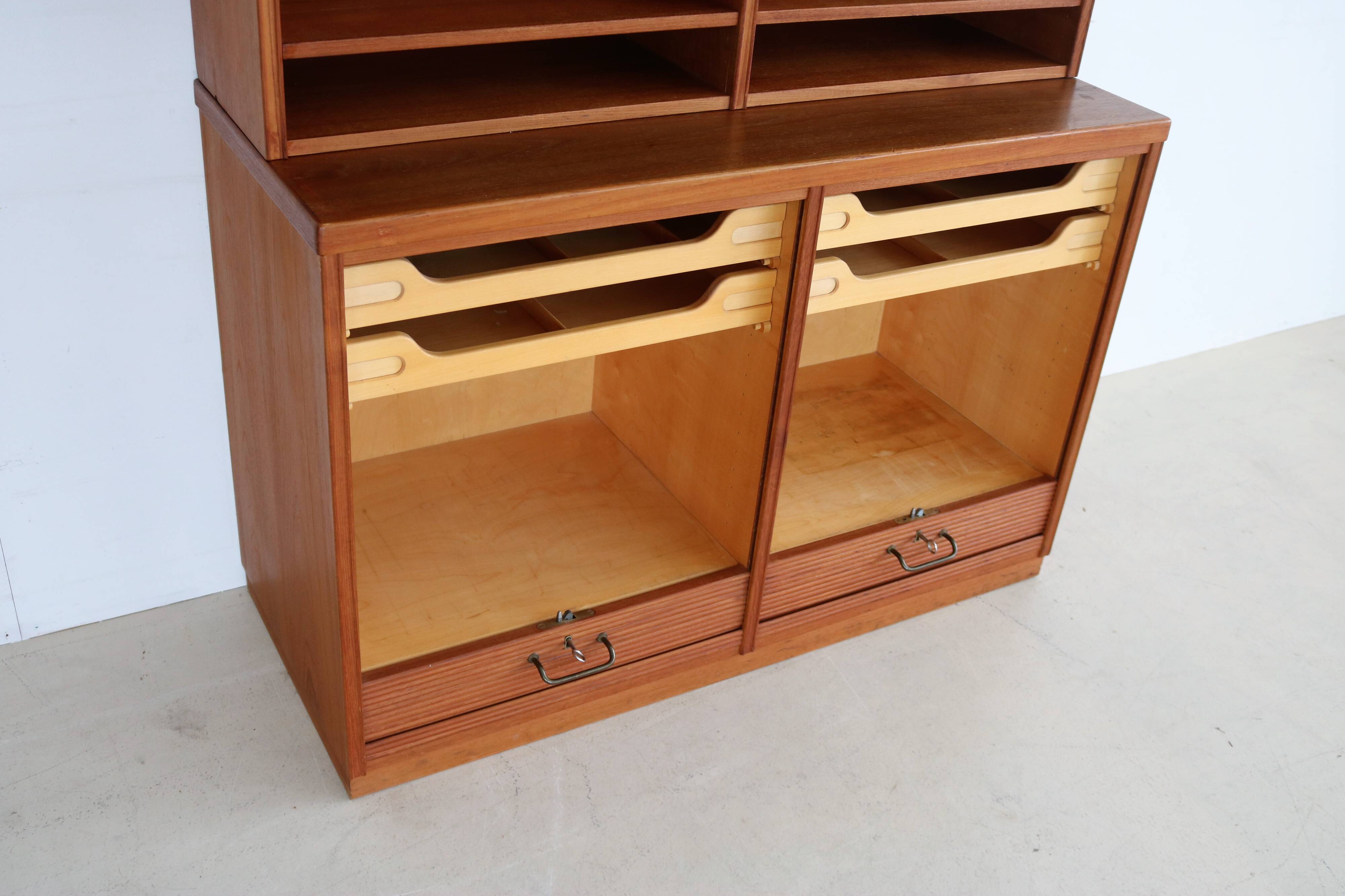 Cabinet de classement en teck vintage de Flexi Mobler