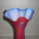 Vase rouge en verre double épaisseur opaque 44 cm