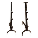 Pair of landiers, seventeenth century