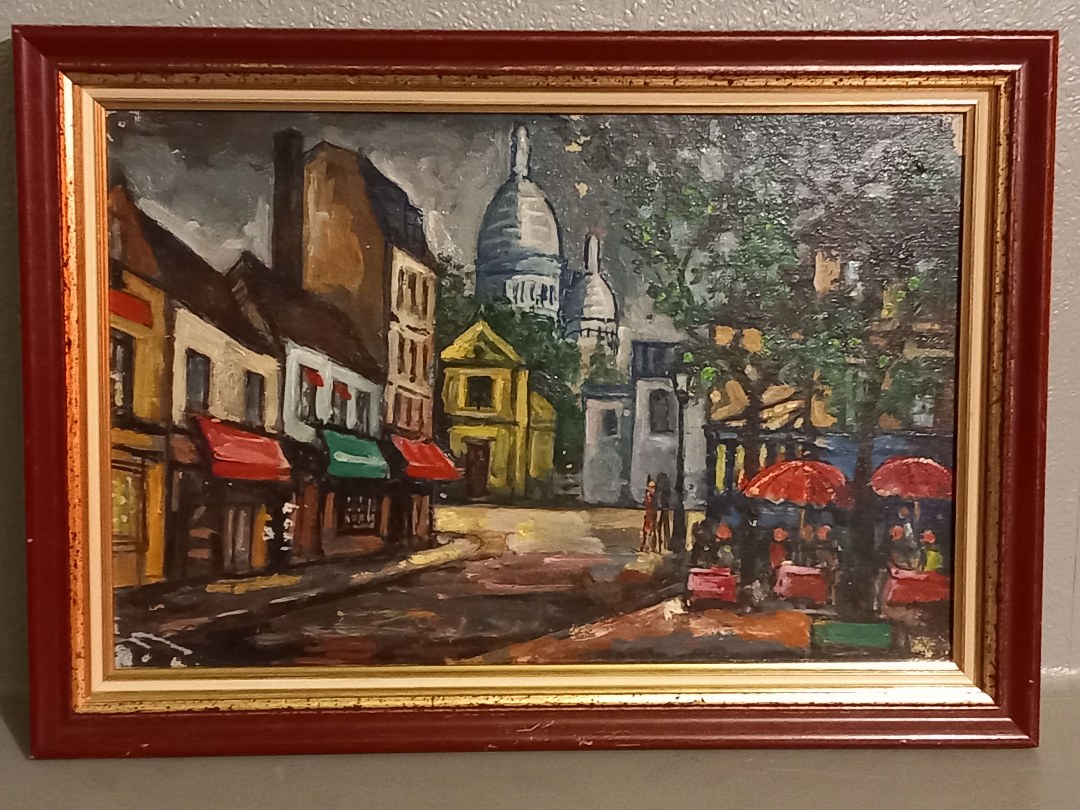 Oil on canvas-Montmarte