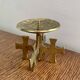 Brutalist bronze candleholder, 1970s
