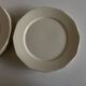 Set of 12 modernist ivory dinner plates in ironstone from 1940.
