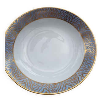 Plat porcelaine Yves Deshoulieres Paris pour Louis Feraud modèle Esprit D'orient,  diamètre 29 cm, état impeccable.