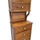 Antique Narrow Oak Chest Of Drawers, early 1900s