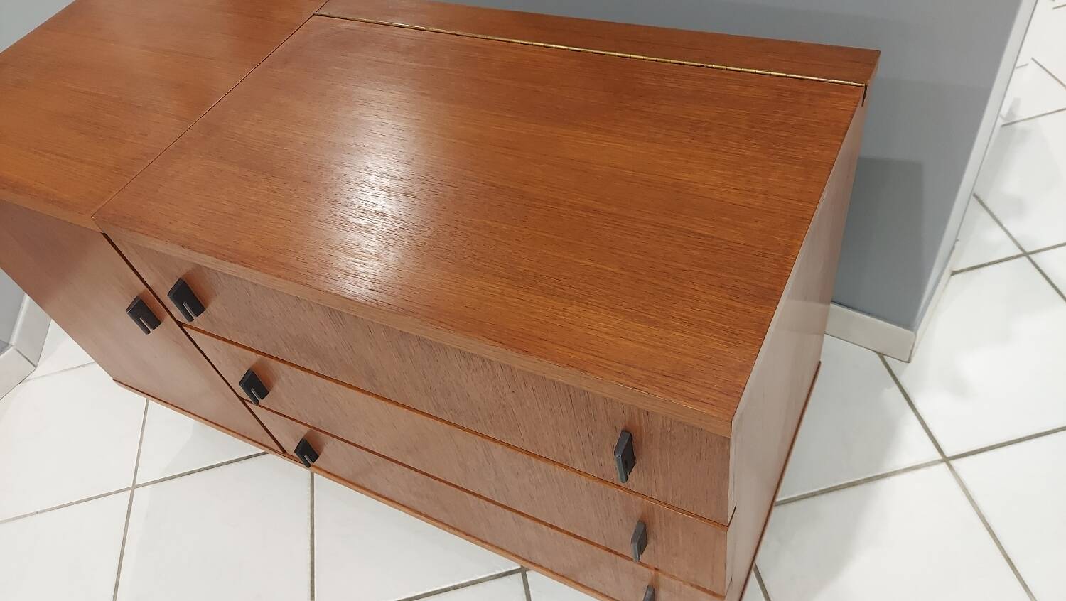 Vintage teak chest of drawers, 1970s
