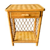 Rattan nightstand
