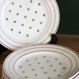 6 assiettes à dessert Lunéville modèle " Yveline"