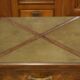 Art Deco game table in walnut from the 1930s.