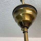 Lampe suspendue en verre à bulles géantes aux éclaboussures vertes par Marinha Grande