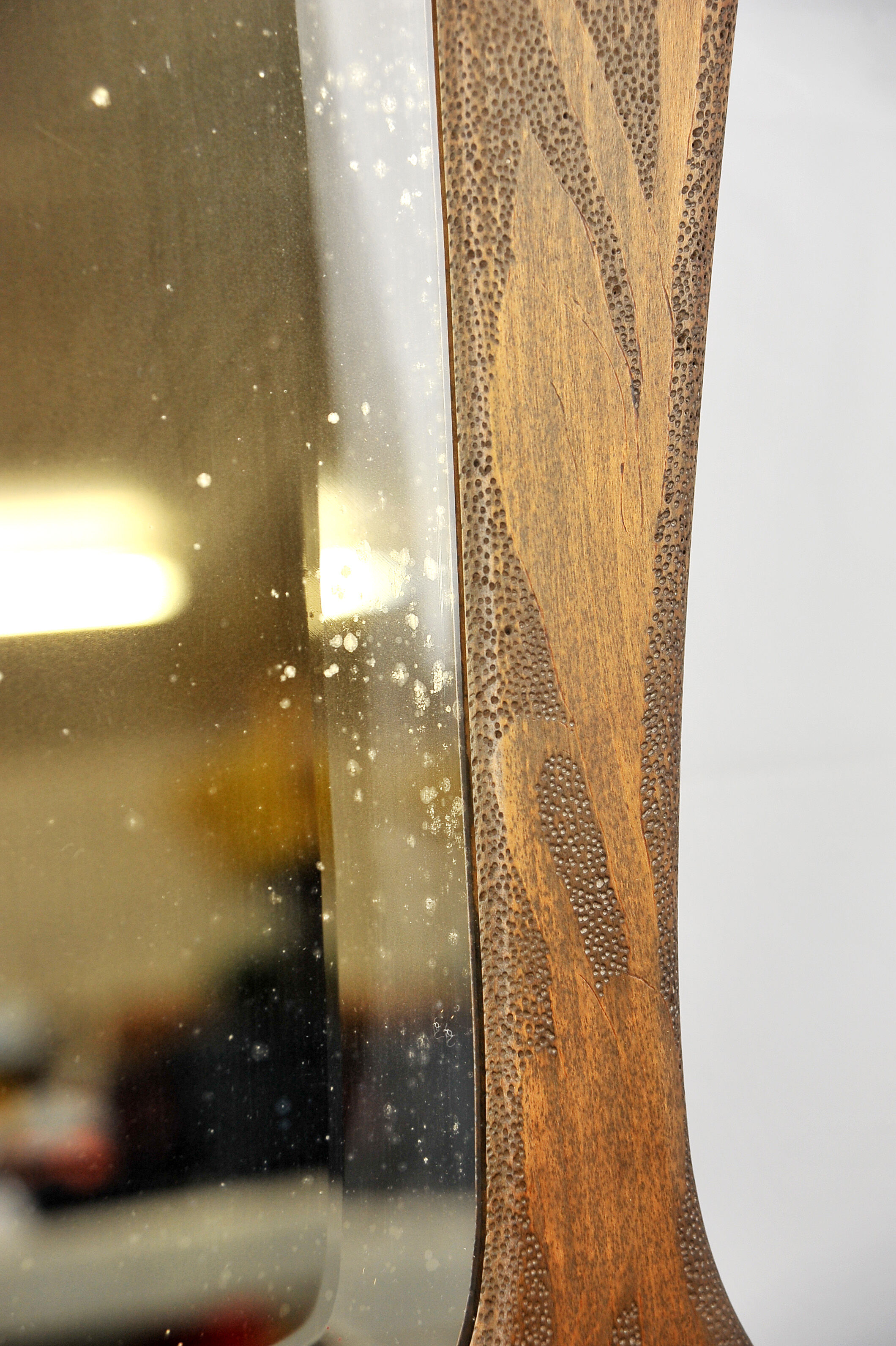 Mirror wooden carved Art Nouveau style around 1930 53x85cm