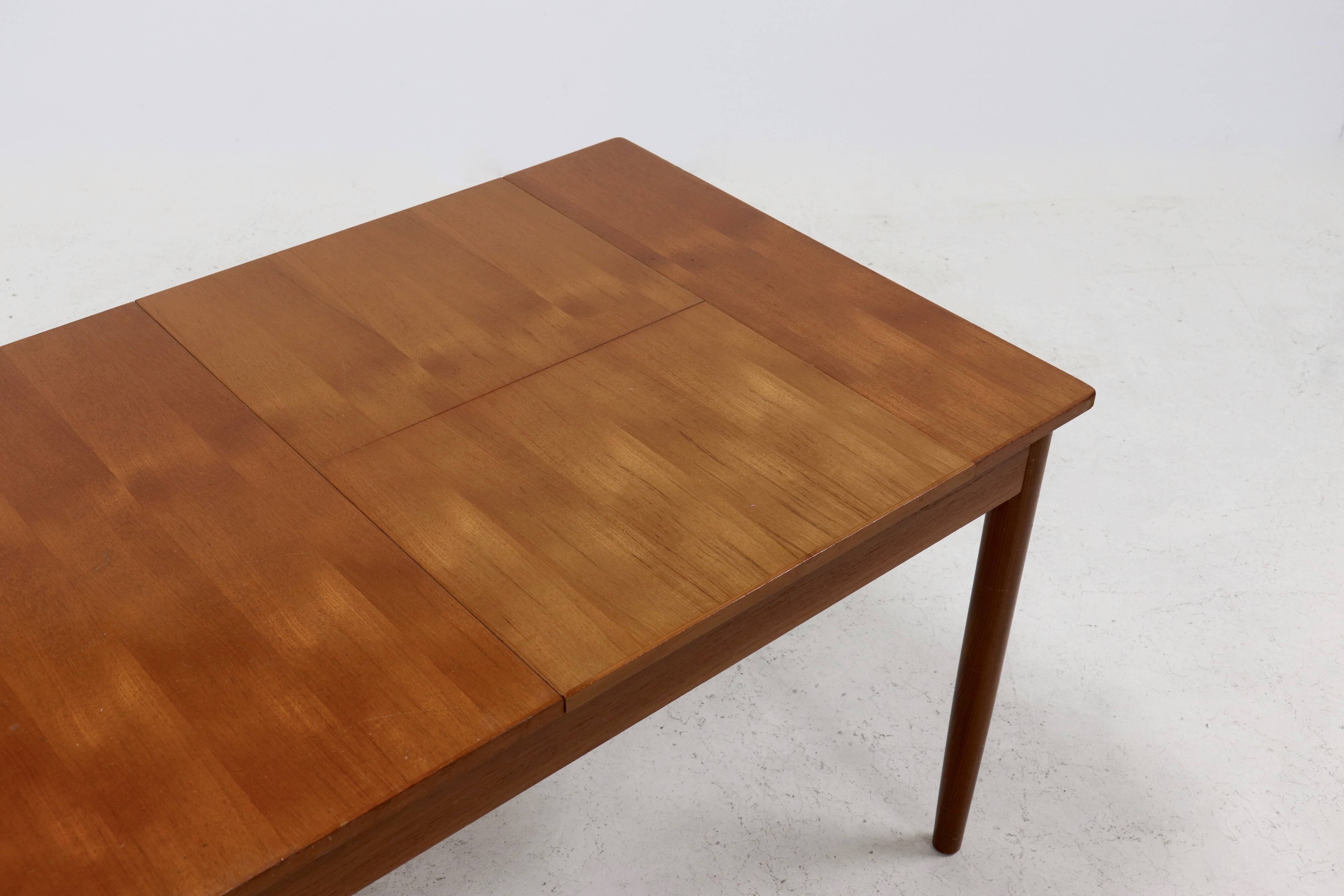 Extendable Teak Dining Table 1960s