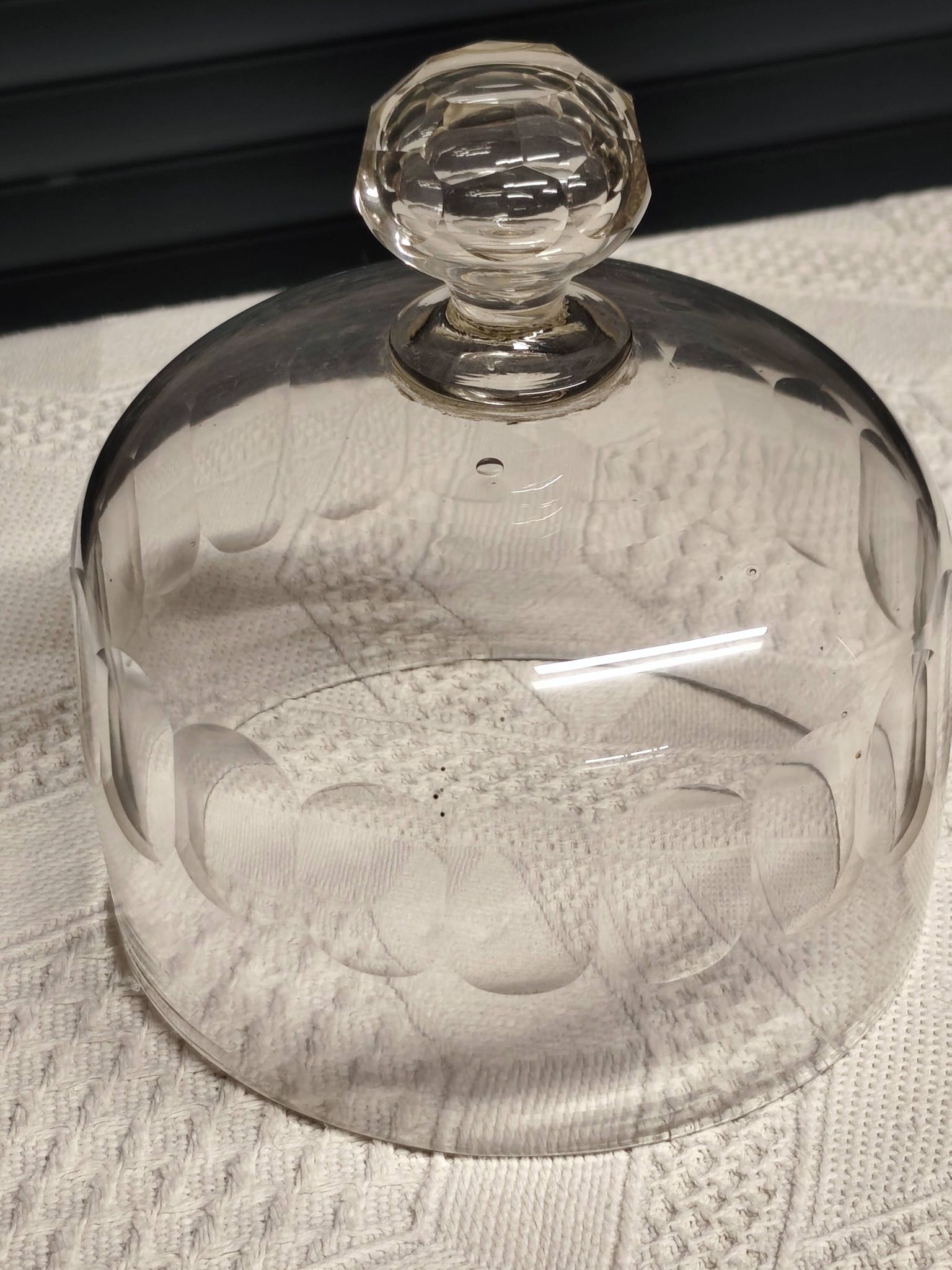 Cloche a fromages en cristal