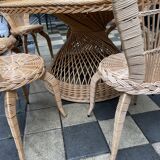 Vintage rattan garden furniture