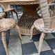 Salon de jardin rotin vintage