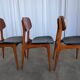 SET of 3 Vintage STOL Kamnik Dining Chair: 1970s Yugoslavian Mid-Century Mo