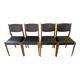 4 chaises vintage de style scandinave