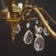 Brass chandelier, Danish design, 1960s, production: Denmark