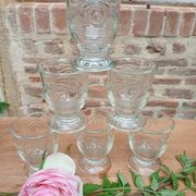 6 bistro water glasses