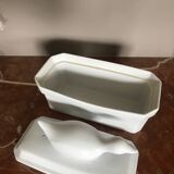 Très jolie terrine oie en porcelaine fine