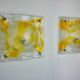 Pair of Murano Mazzega Orange wall lights, Italy, 1970