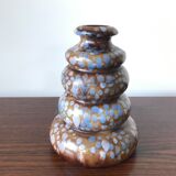 Speckled ceramic vase, Belgium, circa 196O.