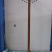 Coat rack in wood and metal