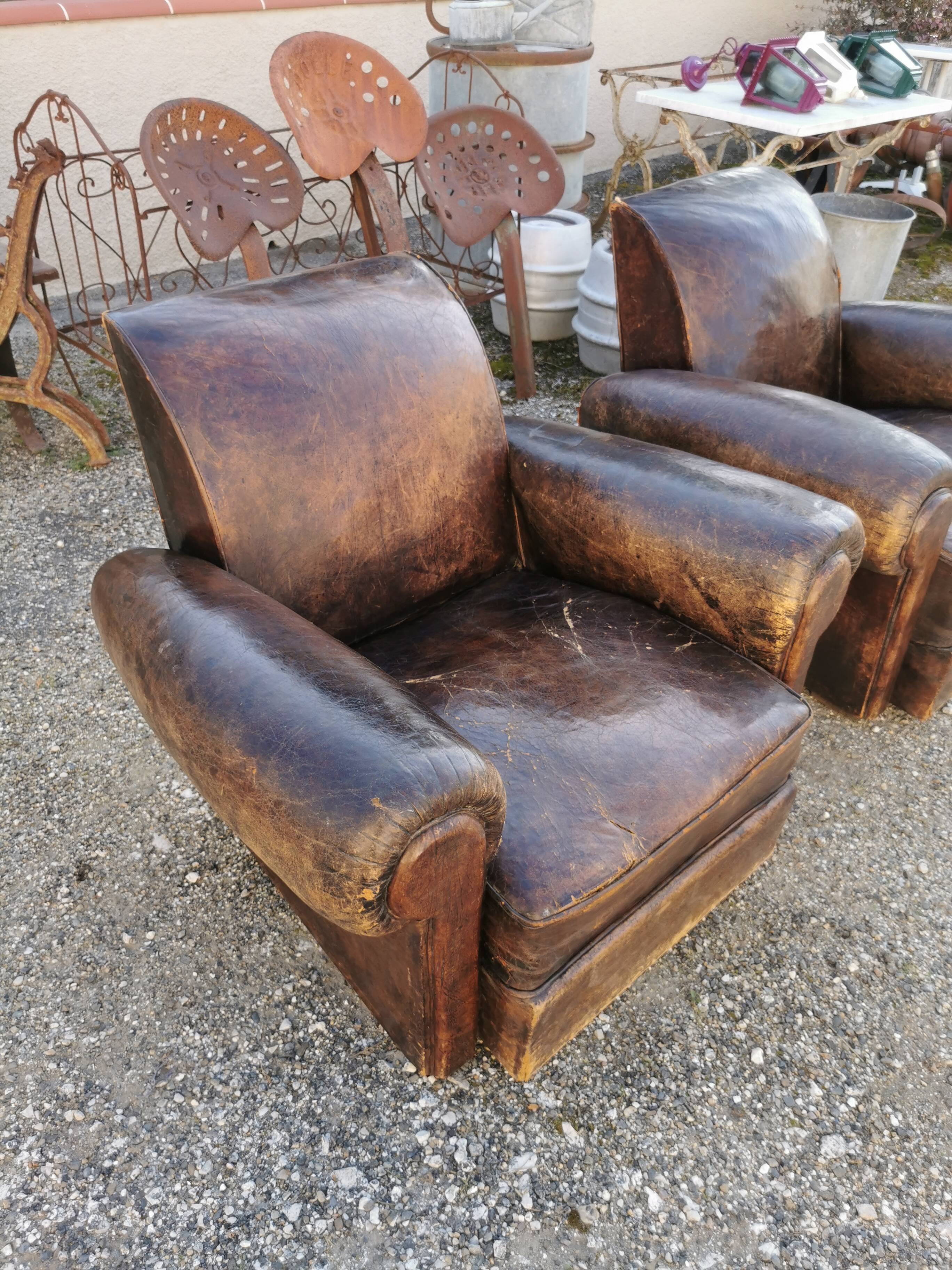 Pair of club chairs