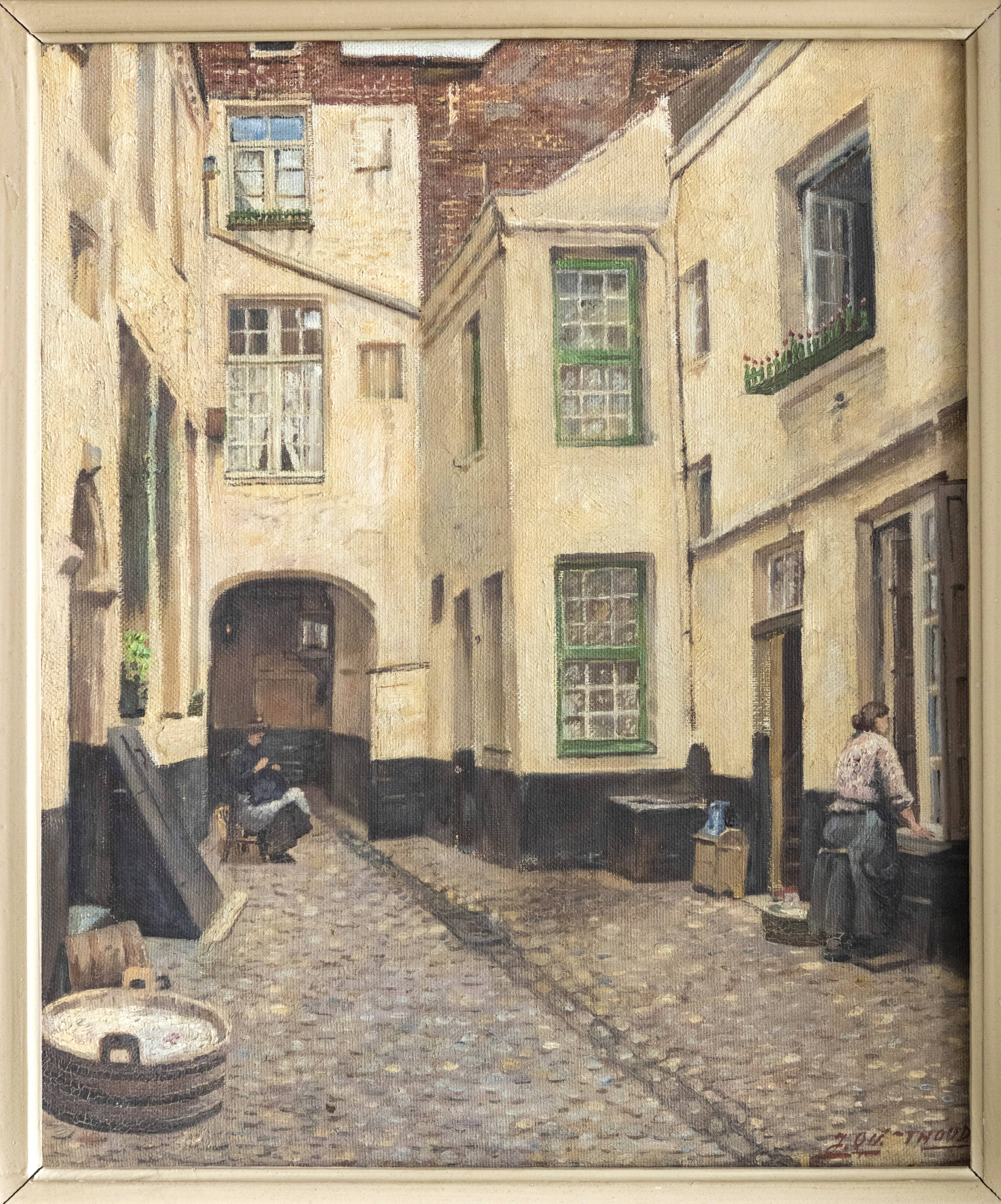 Oil painting on canvas Jozef Quisthoudt 1883:1953 Antwerp