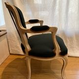 Pair of cabriolet armchairs