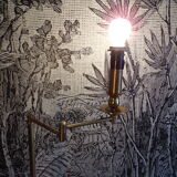 Vintage e-reader floor lamp